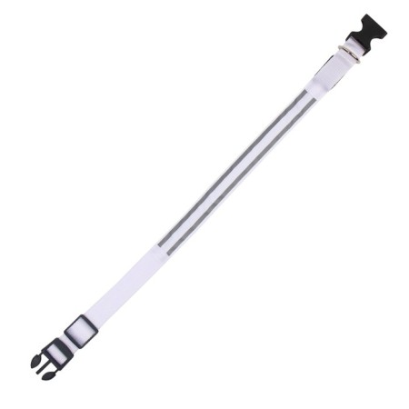Collar with backlight double strip size XL, Osh 52-60 x 2.5 cm, 3 glow modes White-3