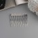 Hair crest "Medea", set 2 pcs., Classic thread, 5 × 4 cm, silver