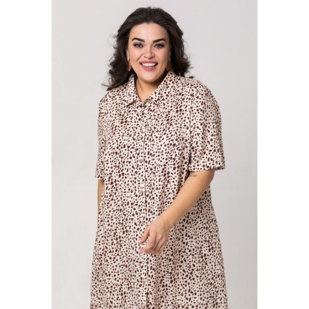 Female tunic, size 66, beige color-1