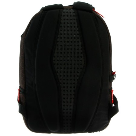 Youth backpack 39 x 30 x 17 cm, ergonomic back + usb and audio output, Devente Red Label, Beauty, Brown/Orange-5