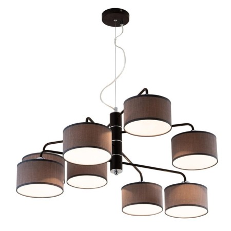 Suspended chandelier Citilux "Form" CL428281, 82x82x45 cm, 8x60W, E27, brown color