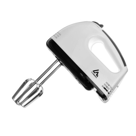 Mixer Luazon LMR-02, manual, 180 watts, 7 speeds, 2 nozzles, white-black-2
