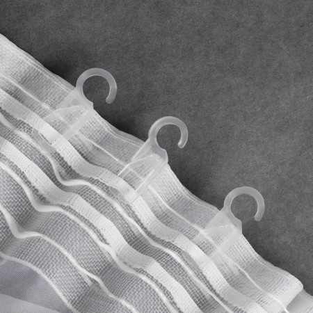 Hook for curtains, on the ring, 35 × 15 mm, the color is transparent-1