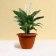 Flower pot, D = 25 cm, 4.3 l, plastic, brown