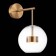 Sconces st. SL1133.201.01. Bopone. 1x14 W, LED, 3000K, 268 LM, 20x36 cm, brass color