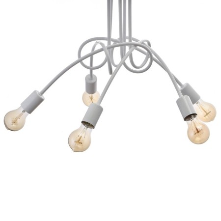 Lamp "Knot" White 5x40W E27 54x54x40 cm-2