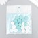 Beads for creativity wood "flat circle" set 20 pcs white, turquoise 0.4x1.5x1.5 cm