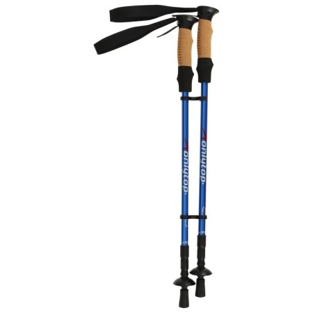 Sticks for Scandinavian walking online, telescopic, 3 sections, up to 135 cm, 2 pcs., Mix color-12