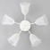 Causte "Online" (Flower) 5x15W E27 Model: BR 00211 White/Transparent