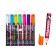 A set of chalk markers for glass, 7 colors, LED