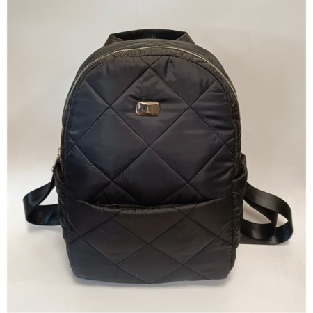 Nino maxi backpack black quilted fabric-3