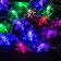 Garland “thread” 5 m with nozzles “large snowflakes”, ip20, transparent thread, 20 LED, glow of multi (RG/RB), blinking, 220 V