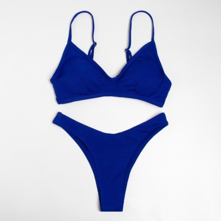 Swimsuit female separate minku color blue, size 42-5