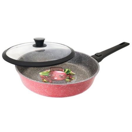 The pan-deep panoiro the brusnika, the removable handle of Soft-Touch, with a lid, d = 28 cm