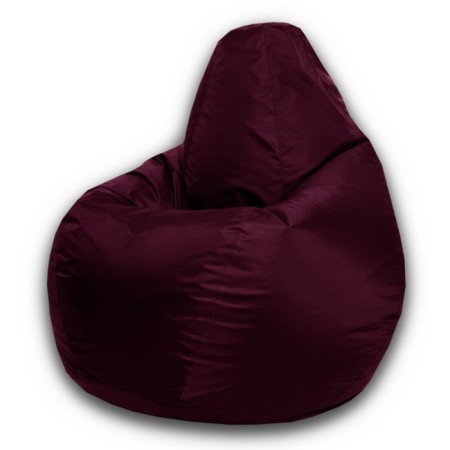 The hand-bag “pear” is positive, size l, diameter 80 cm, height 100 cm, oxford, burgundy color