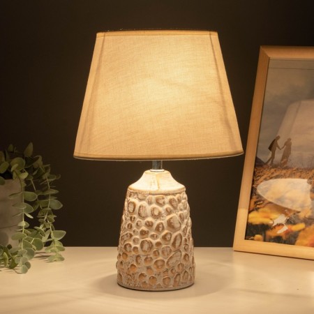 Aurika table lamp E14 40W white with a golden patina 22x22x33 cm Risalux-2