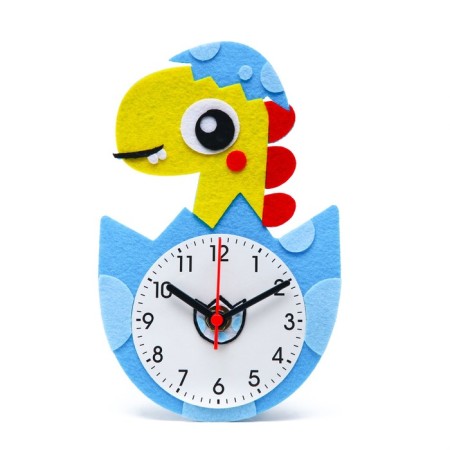 Desktop watches DIY "Dinosaur from felt" children, set for creativity, 23 x 21 cm, aa-1