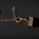 Choker "Strazinka" drop in the cut, the color is white in gold, length 37 cm