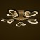 Causteen with FDD "Milan" 5xled 110W 3000-6000k Dimmer, white 60x60x9 cm Bayerlux