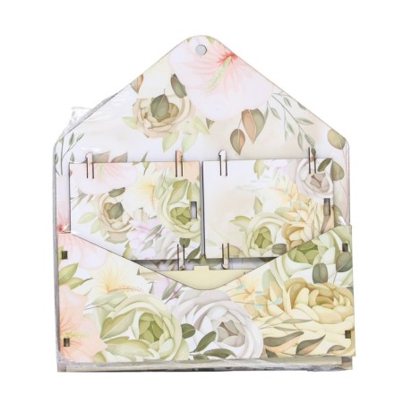 The envelope "Yellow, Floral mood" 18 x 24 x 7 cm-2