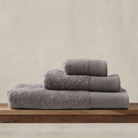 Terry towel Pasionaria "Play", 450 g, size 70x140 cm, dark gray color