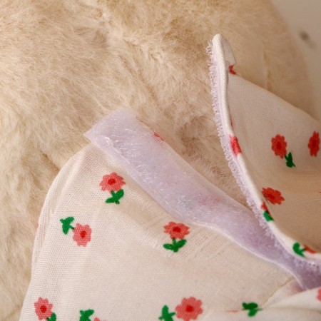 Soft toy "Bear" in a dress, 26 cm, white color-3