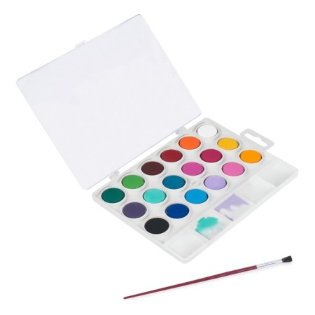 Dry watercolor jovi, 18 colors, d = 20 mm, with a brush-4