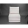 Handwheel chair-bed "Octa", size 75x100x75 cm, horn, dairy strip