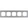 Frame for 5 post WL07-FRAME-05 color matte chromium, Material plastic