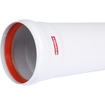 Элемент дымохода ROMMER RCA-0080-000250, удлинитель, d=80 мм, L=250 мм-4