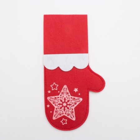 A set of envelopes for cutlery "New Year's mittens" - 4 pcs.-1