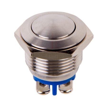 Anti-Vandal button Ø16 b/fix (2C screw) (ON) -OFF sphere (A16-A2) rexant (in package 1 pc.) 1080682-3