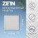Ventilation grate Zein Lux RM2525C, 250 x 250 mm, with a grid, metal, gray