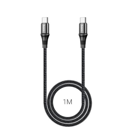 Hoco X50, Type-C cable-Type-C, 5 A, 100 W, Power Delivery, 1 m, black-1
