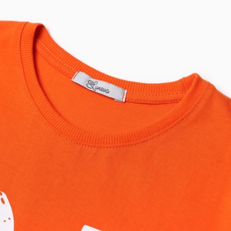 T -shirt for a boy, orange color, height 152 cm-1
