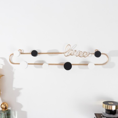 Decorative metal hooks "Love. Color points" 9x4x39 cm-2
