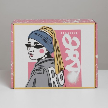 Gift folding box, packaging, “Girl with Seryozha”, 27 x 21 x 9 cm-2