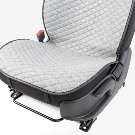Front seats Car Performance, 2 pcs, Fiberflax (Len), Romb, Gray-4