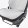 Front seats Car Performance, 2 pcs, Fiberflax (Len), Romb, Gray