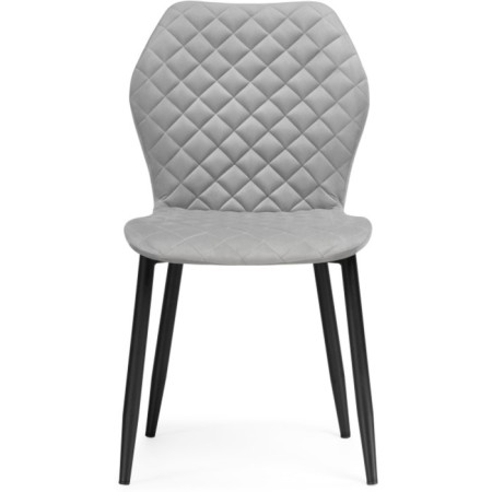 Sophie Metal/velor, Black/Gray chair 46x54x88 cm-1