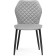 Sophie Metal/velor, Black/Gray chair 46x54x88 cm