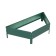 The flowerbed is galvanized "trapezoid", d = 100 cm, h = 15 cm, green, Greengo