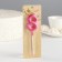 Candle in the cake on the skewer "Fine", the number "8", 5 cm, pink
