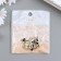 Decor for creativity metal, enamel, rhinestones "kittens" gold 1.9x1.8 cm