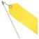 Ribbon for rhythmic gymnastics with a stick Grace Dance, 4 m, yellow color