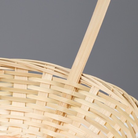 Wicker basket, bamboo, "beloved mother", 19.5x5 cm-2