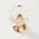 Climber metal, glass for 1 candle "Crystal bowl. Figure" d = 5 cm gold 8x8x9 cm