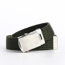 Children's belt, width 2.5 cm, bundle clamp, khaki color