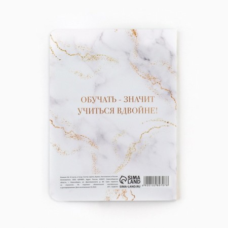 Notebook "Golden Teacher", A6, 32 sheets, Soft Tach-2