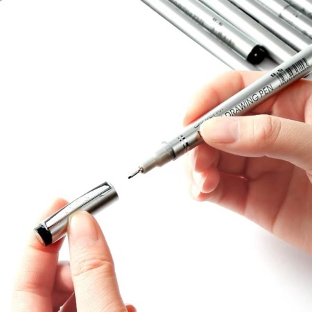 Marker Professional Liner black, thin line, 0.6 mm-8